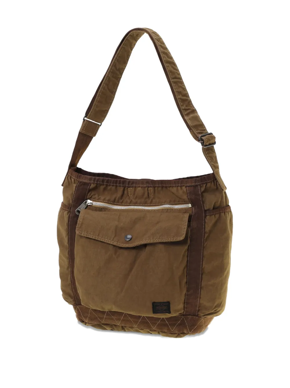 Porter-Yoshida & Co. Schoudertas met ritszak Bruin