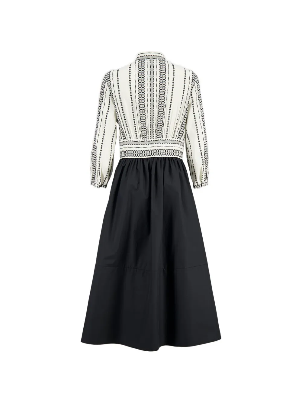 Zeus+Dione long-sleeve shirt dress - Zwart