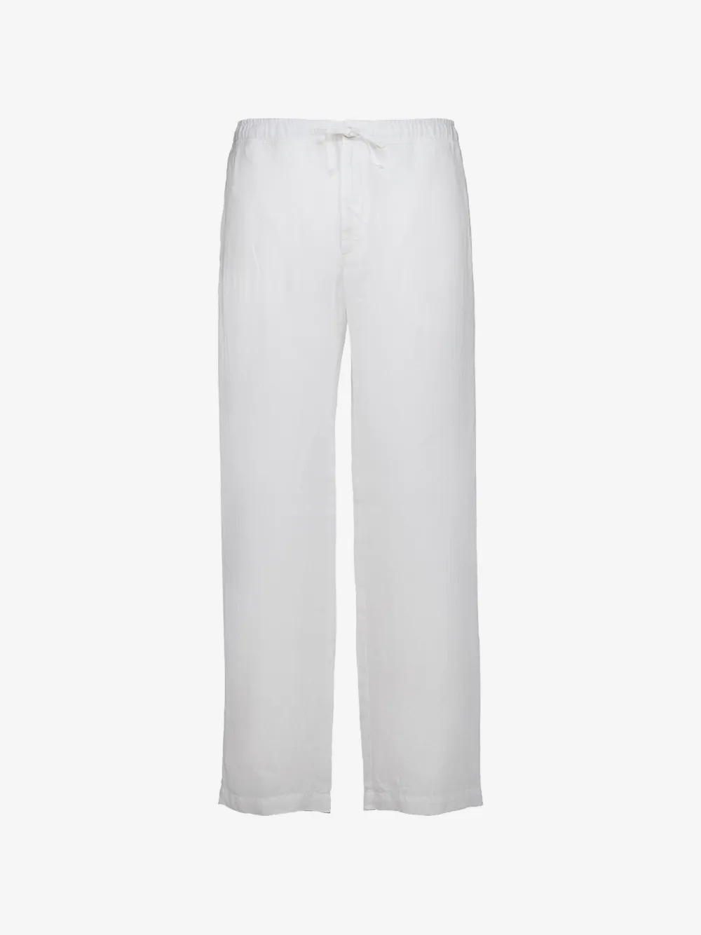120% Lino drawstring-waist trousers | White | Image 1