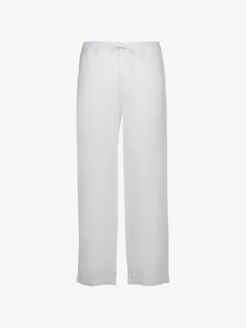 120% Lino drawstring-waist trousers