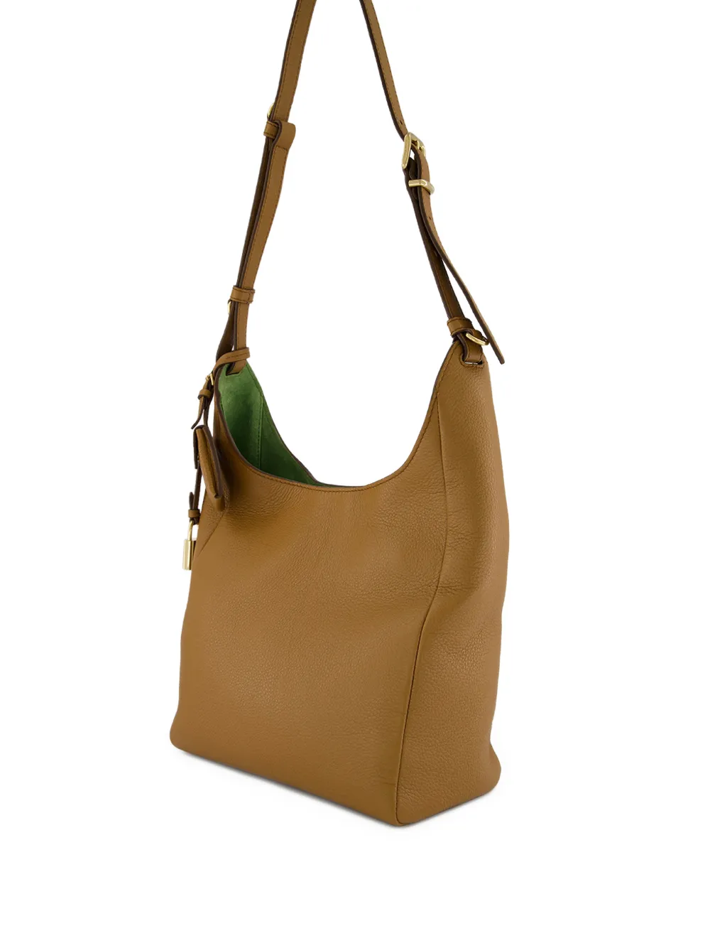  Miu Miu Logo-patch Leather Shoulder Bag - Brown 