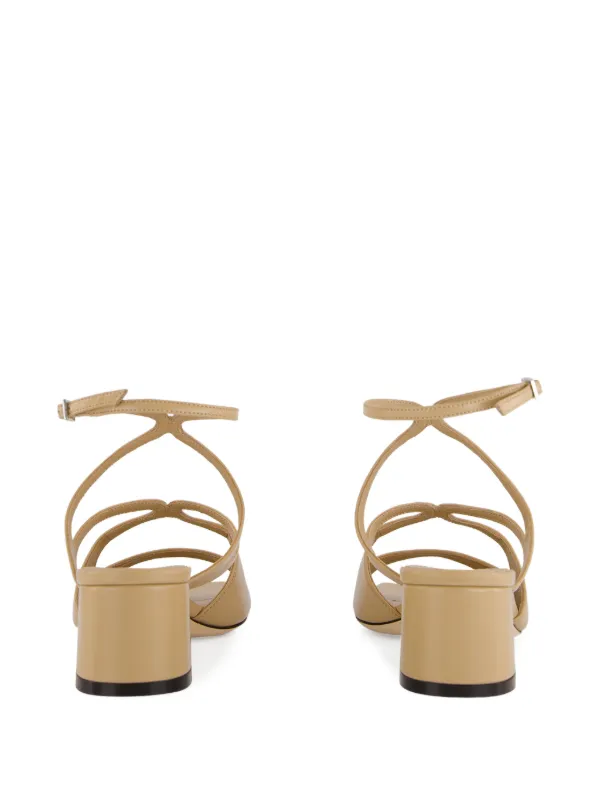 Jimmy Choo Azilia Strappy Leather Sandals | Neutrals | FARFETCH