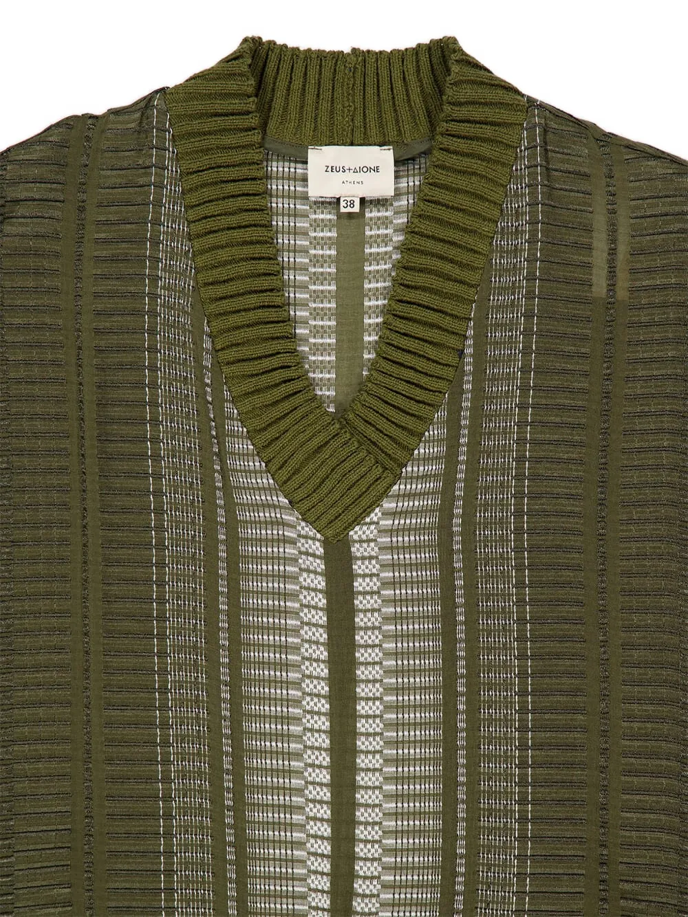  Zeus+dione V-neck Sleeveless Vest - Green 
