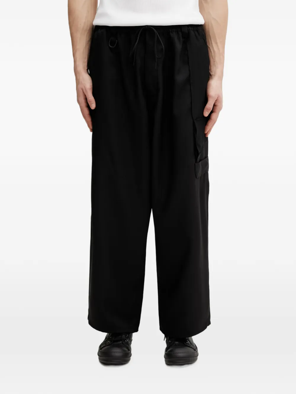 Y-3 Uniform logo-print cargo trousers
