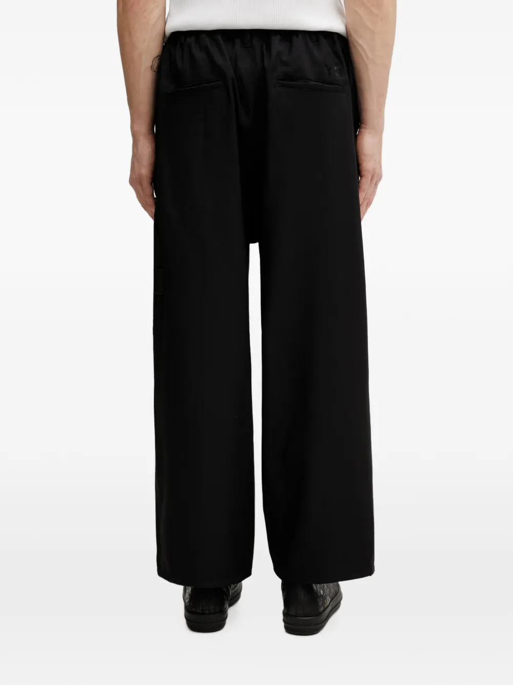 Y-3 Uniform cargo broek met logoprint Zwart