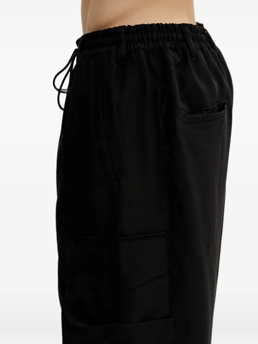 Y-3 Uniform cargo broek met logoprint Zwart