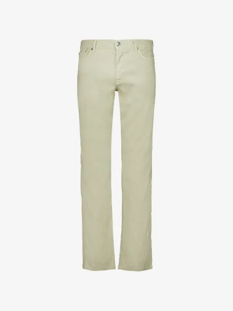 120% Lino pantalones con cinco bolsillos