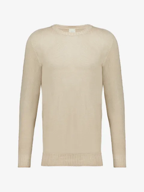 120% Lino pull en maille à manches longues safari