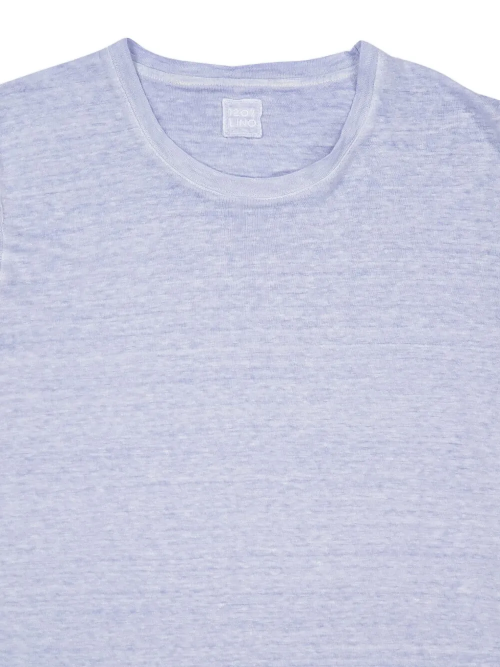  120% Lino Short-sleeve T-shirt - Blue 