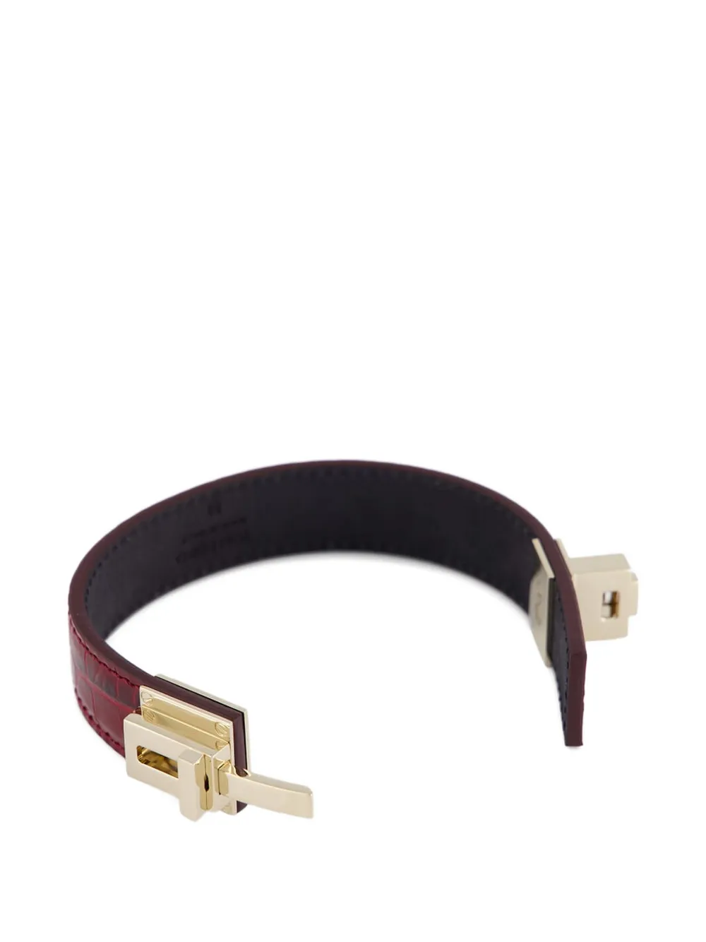  Tom Ford Leather Bracelet - Red 