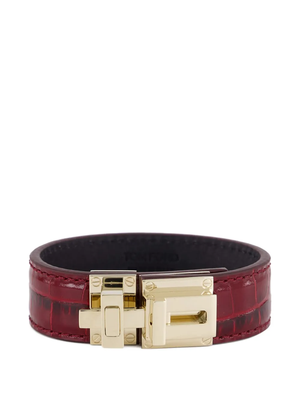 TOM FORD leather bracelet - Rosso