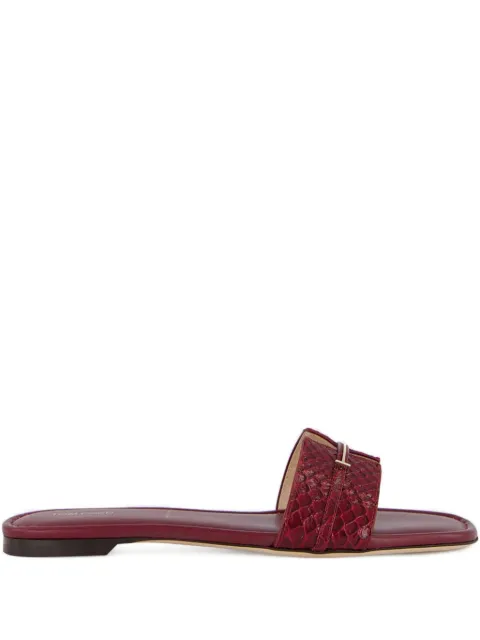 TOM FORD textured-strap buckle flat