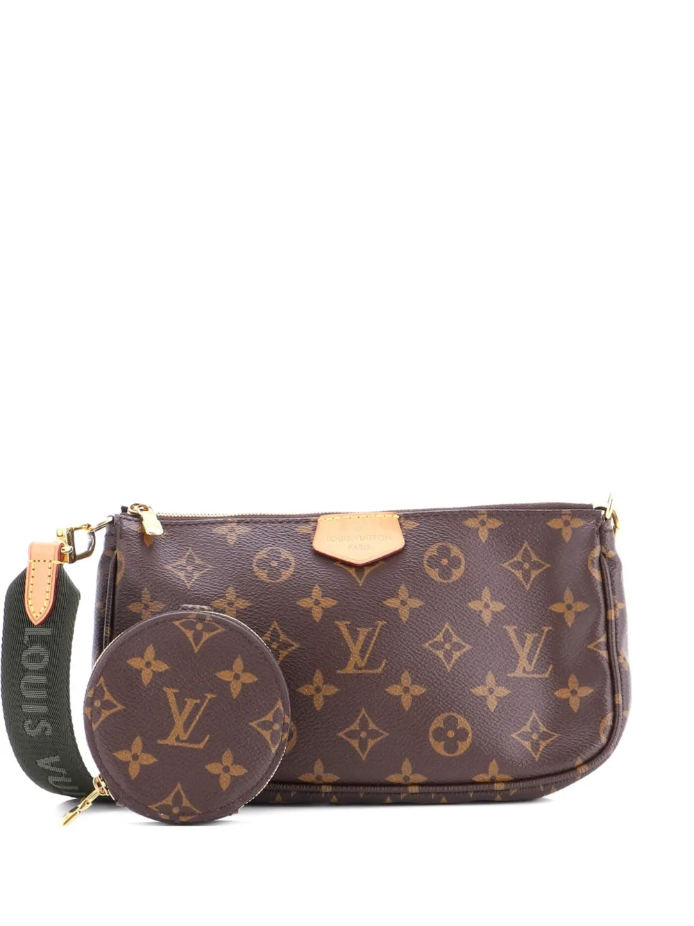 Pre-owned Louis Vuitton Multi Pochette Accessoires Monogram Canvas Crossbody Bag In Brown