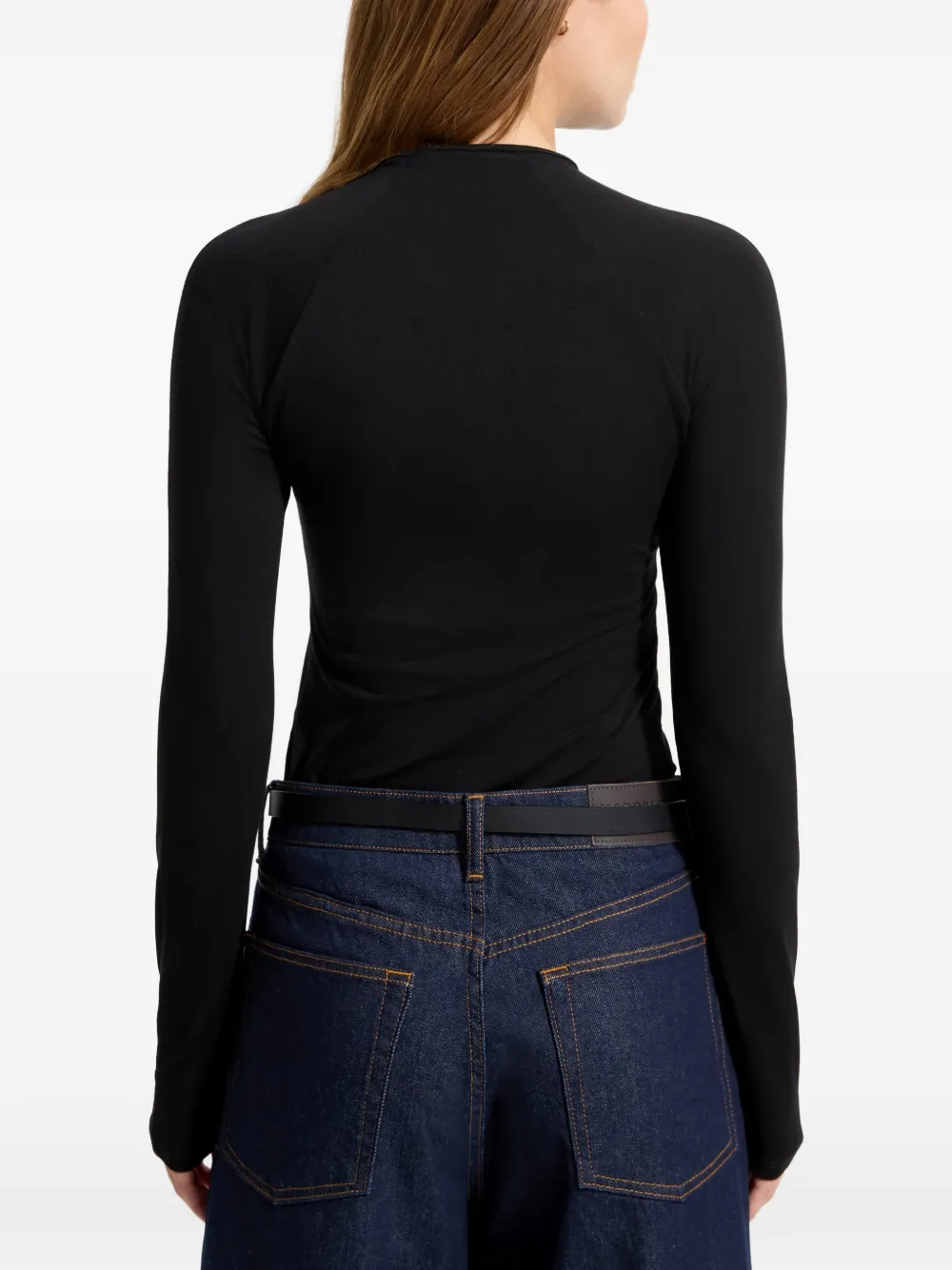  Marcella Minetta Mock-neck Top - Black 