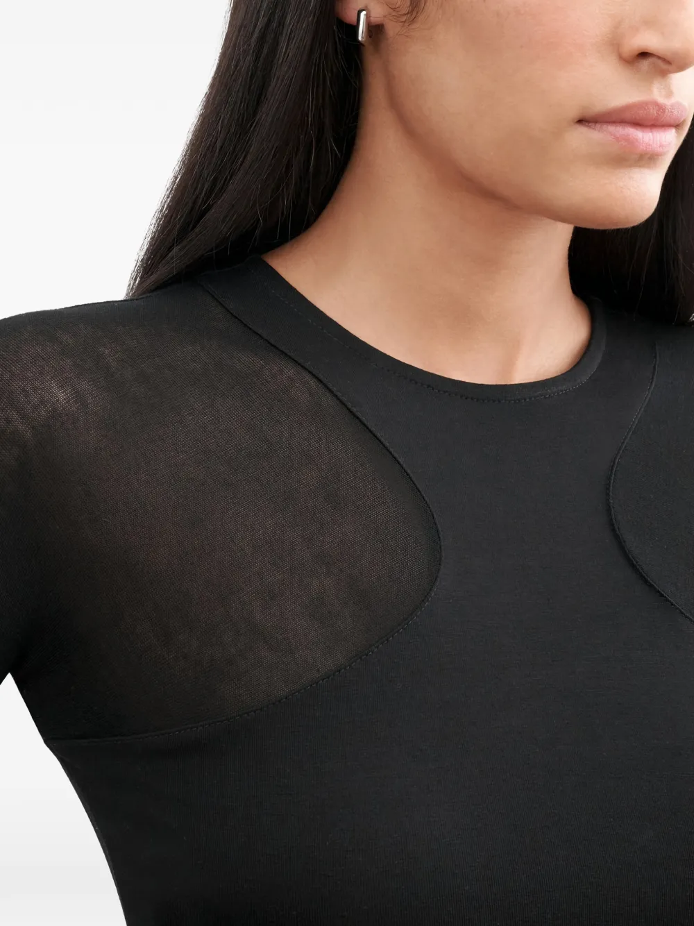 Yada Sheer-Panel Top
