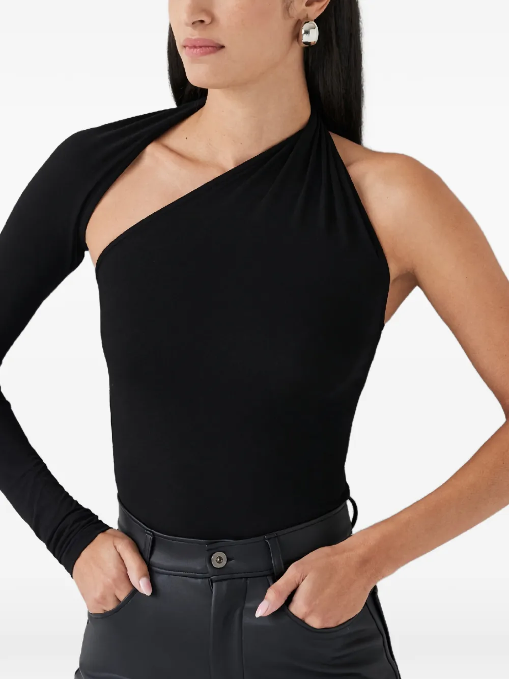 Manhattan Asymmetric One-Shoulder Top