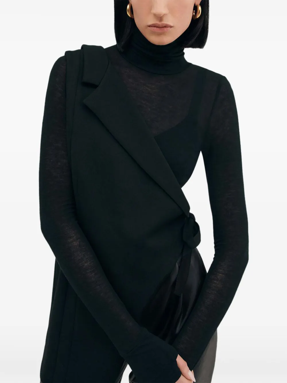 Marcella Grattan halve blazer Zwart