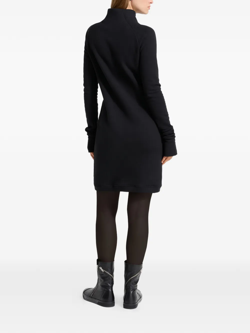 Alani Turtle-Neck Zip-Detail Mini Dress