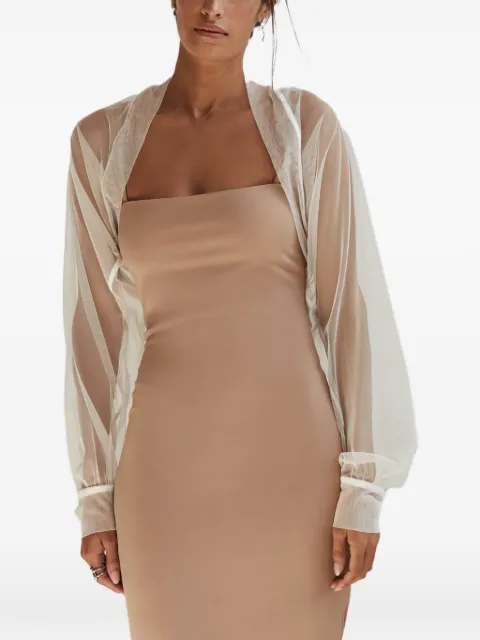 Marcella Olympia long-sleeve bolero jacket