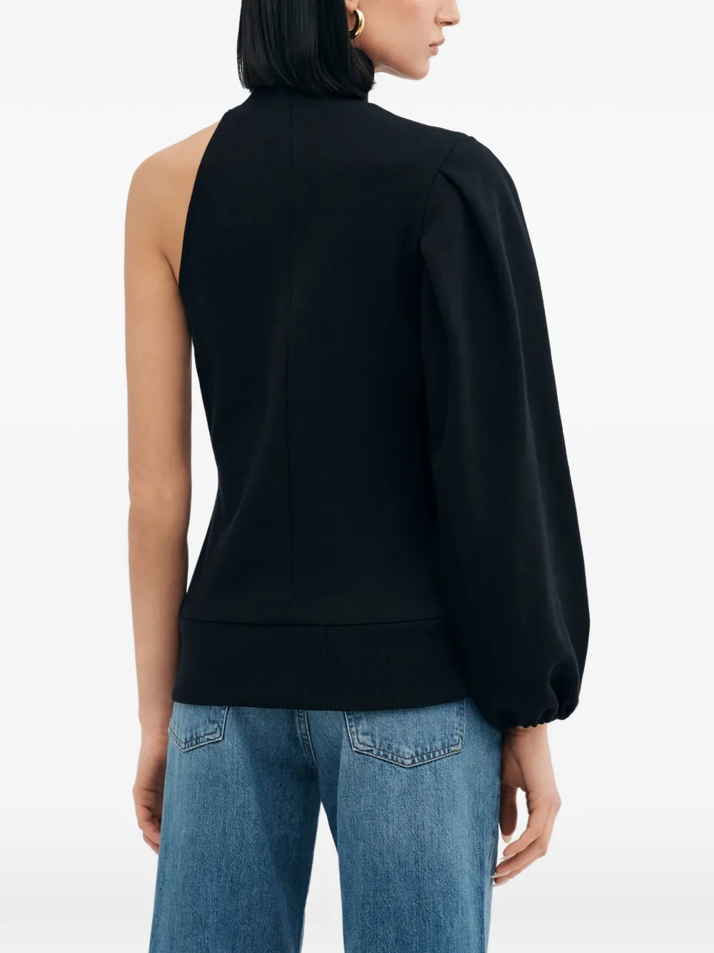 Rhett Sleeve One-Shoulder Sweatshirt