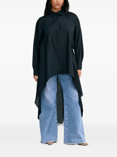 Marcella Patchin button high-low top