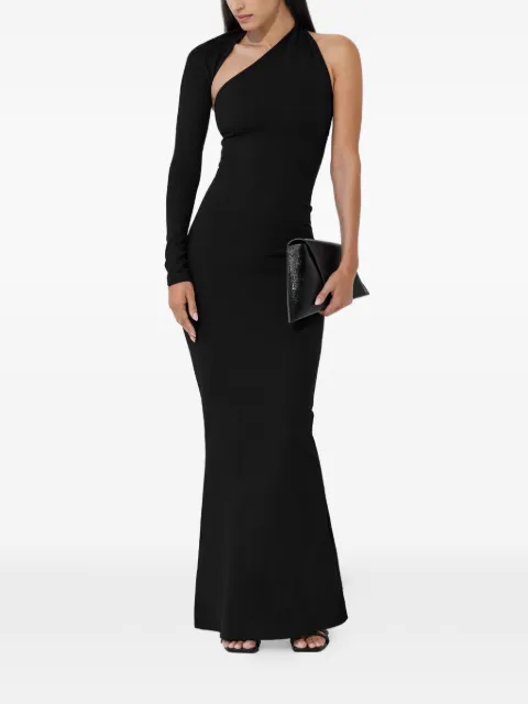 Marcella Manhattan one-shoulder maxi dress
