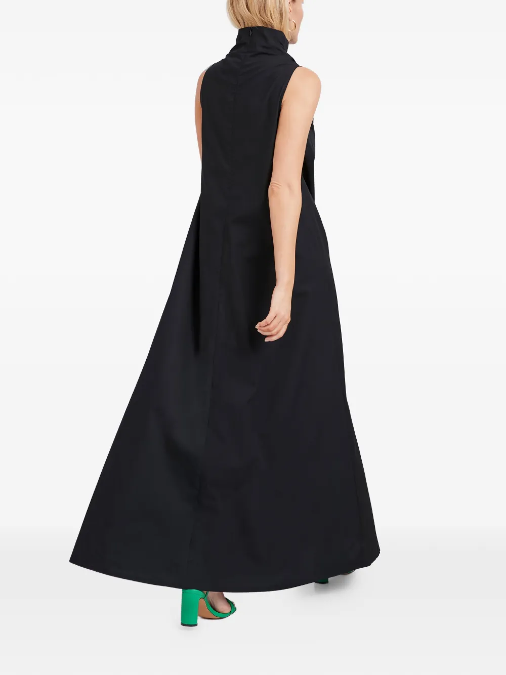 Marcella Minna maxi-jurk met hoge hals Zwart