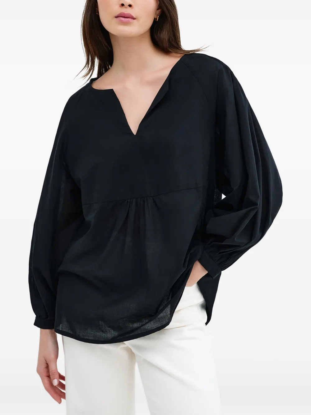 Marcella Kissena raglan-sleeve blouse | Black | Image 1