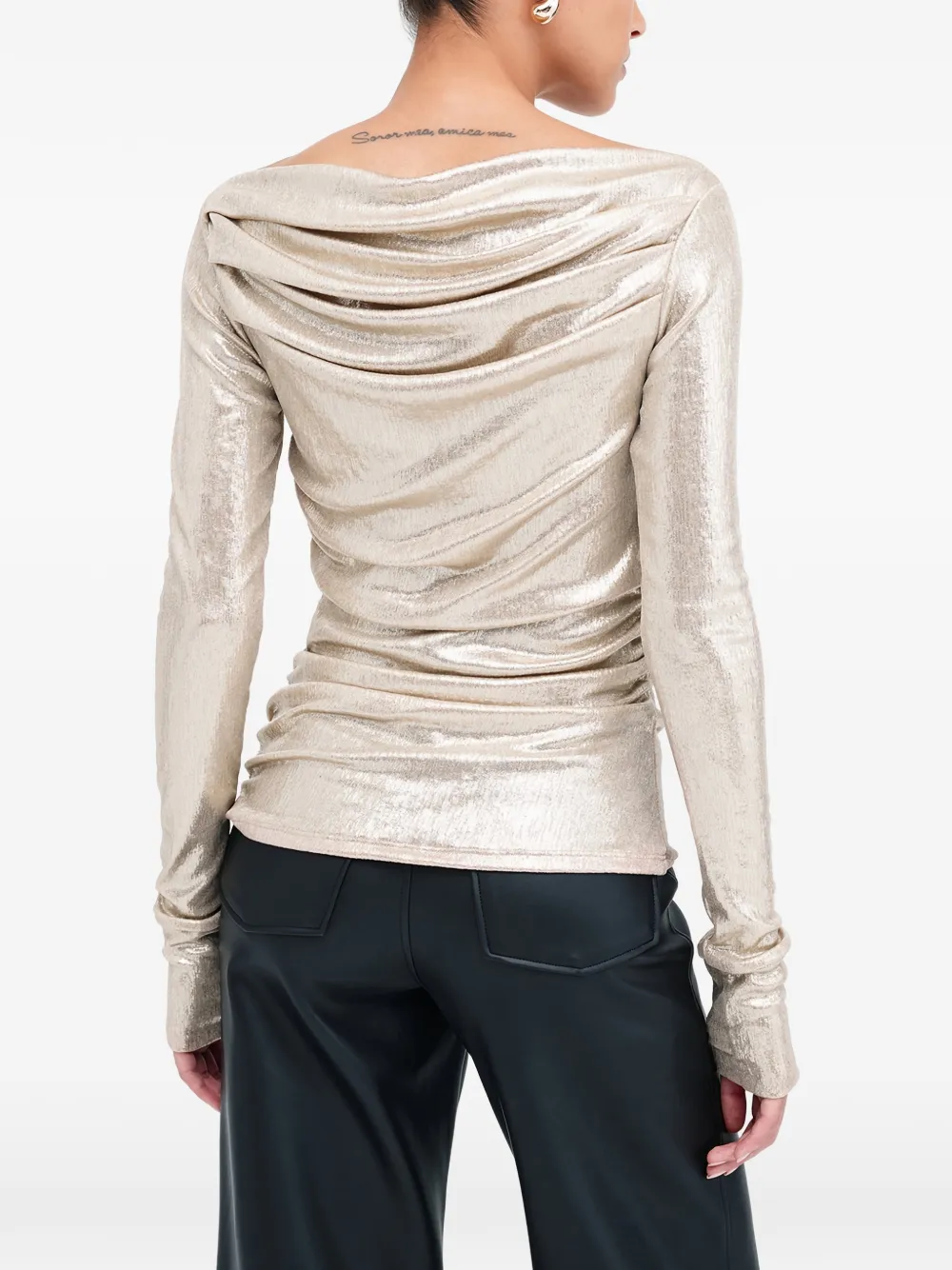  Marcella Cooper Gathered Top - Gold 
