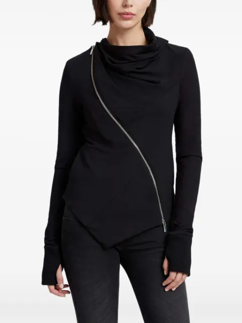 Marcella Hoyt cowl-collar zip jacket