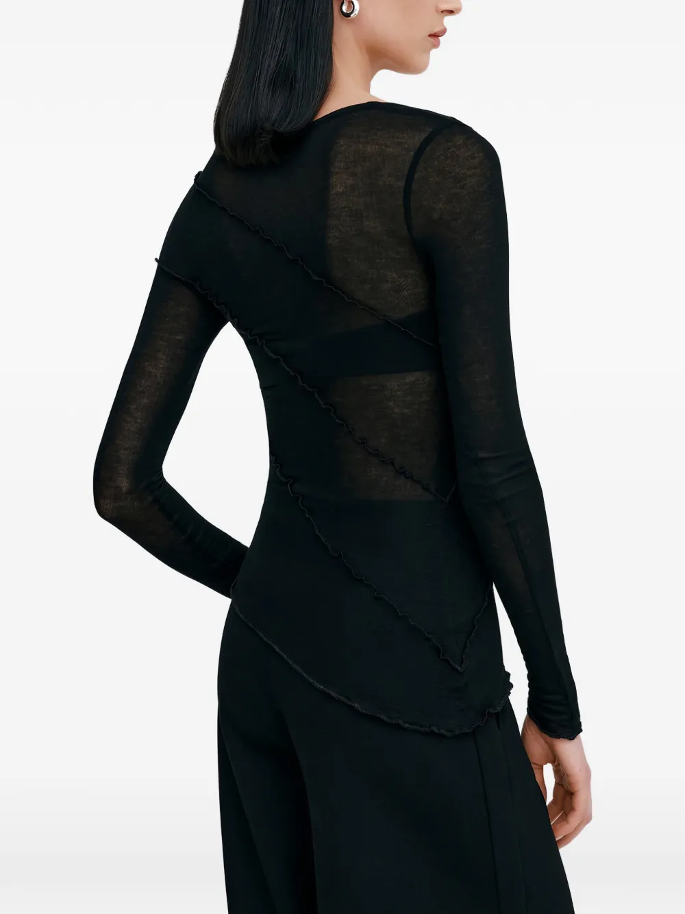  Marcella Melody Sheer Top - Black 