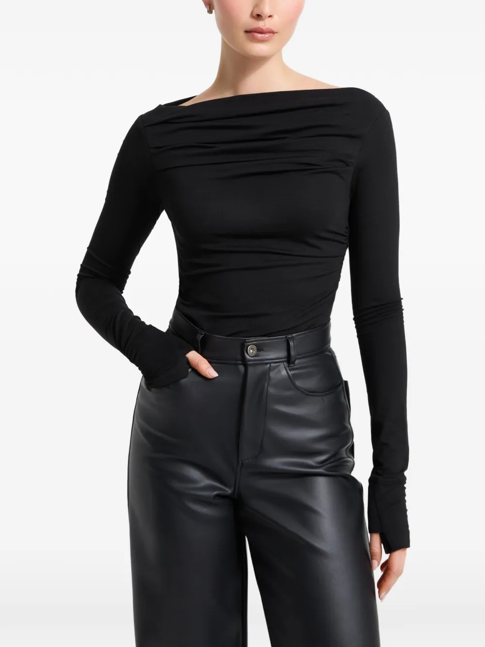  Marcella Cooper Gathered Top - Black 