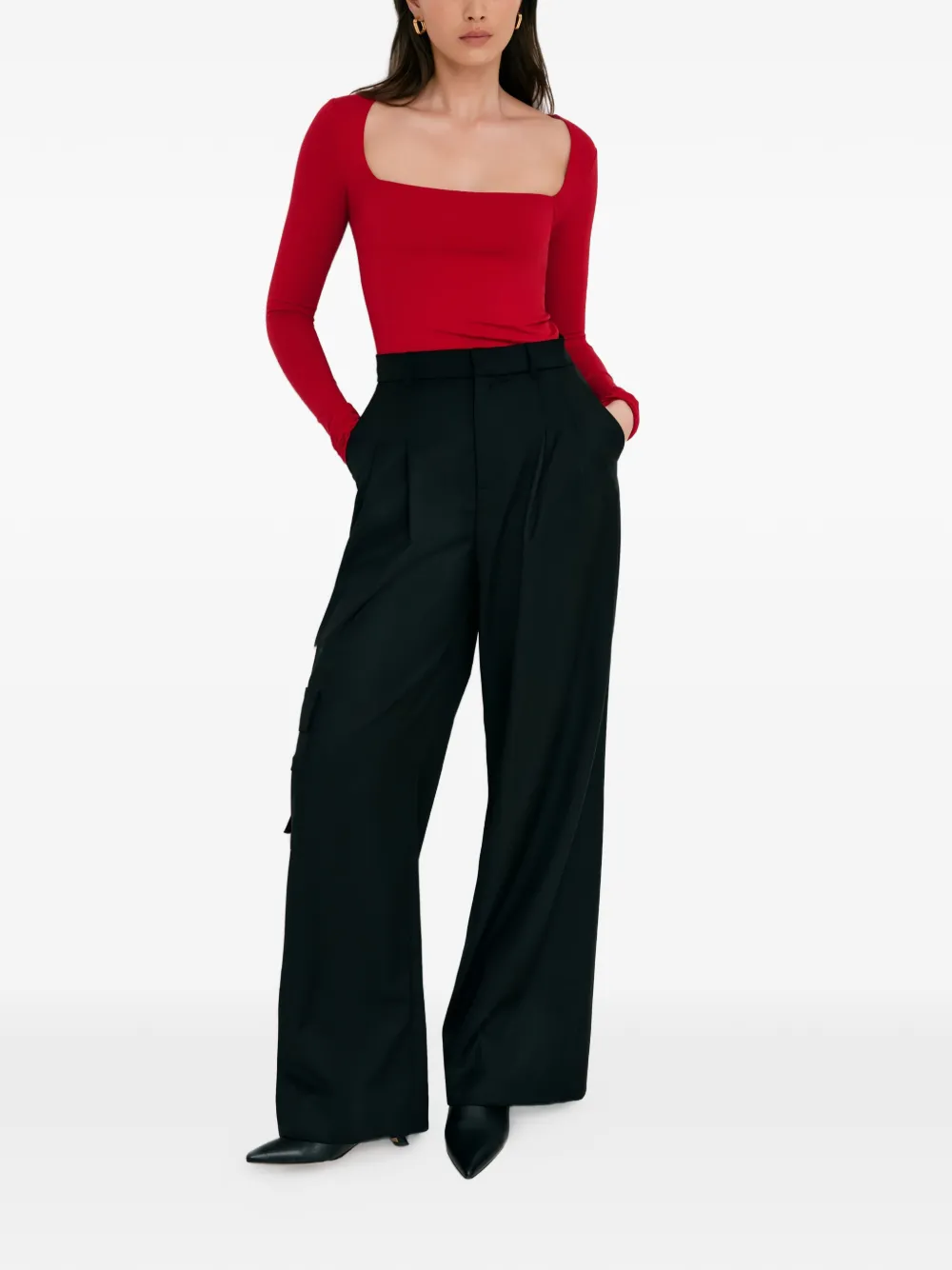 Marcella Yvonne square-neck long-sleeve top | Blouses | Image 2