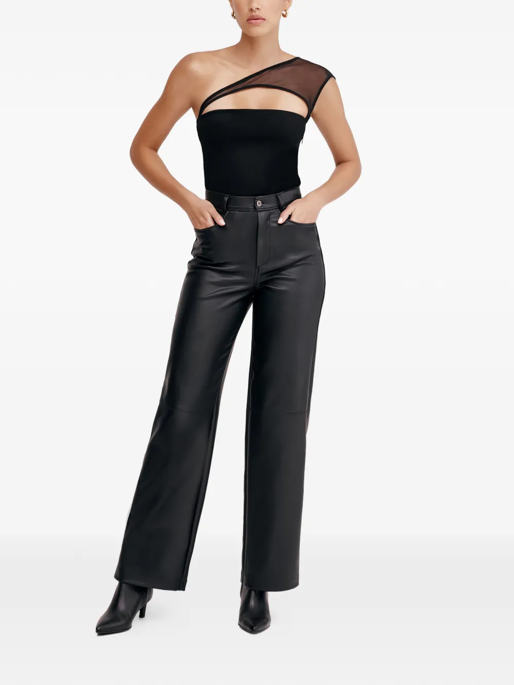 Marcella Parker mesh one-shoulder top | Vests & Tank Tops | Image 2