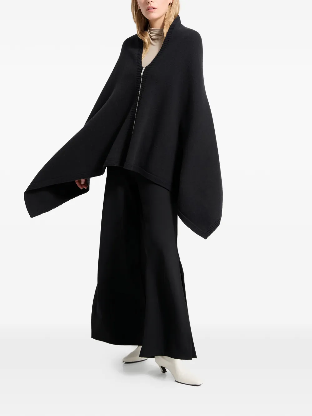  Marcella Mika Zip Asymmetric Cape - Black 