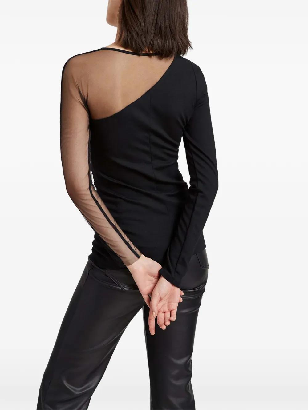 Marcella Nolita asymmetrische top Zwart