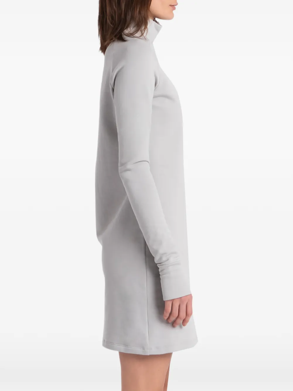 Alani Mock-Neck Zip Mini Dress