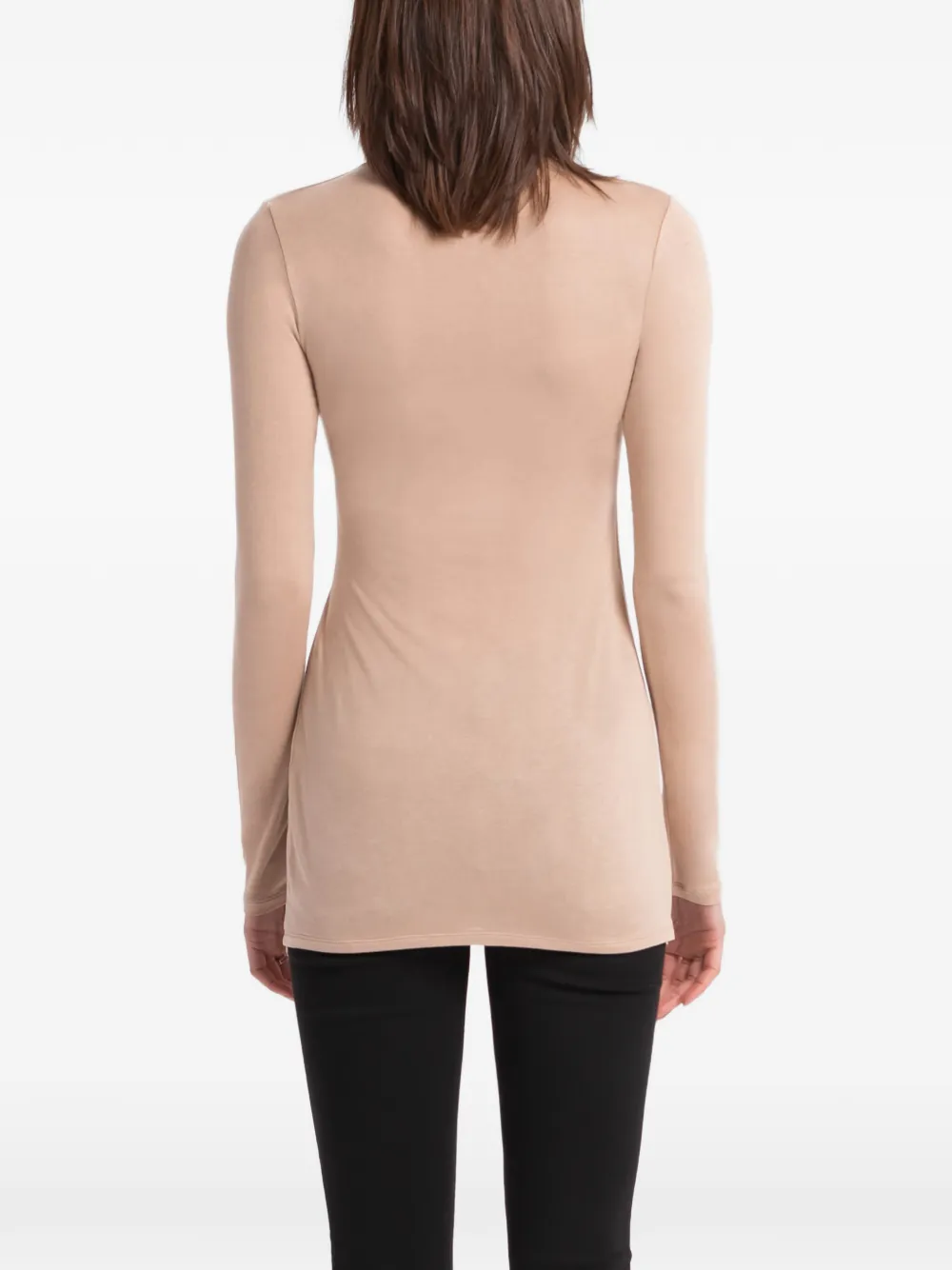 Marcella Morgan wikkeltop met V-hals Beige