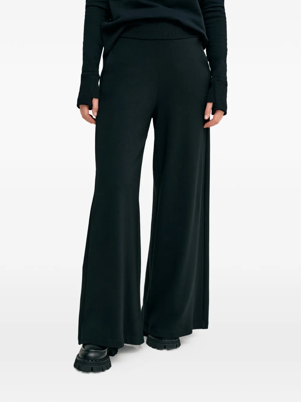 Marcella Easton ribbed track pants | Black | Image 1