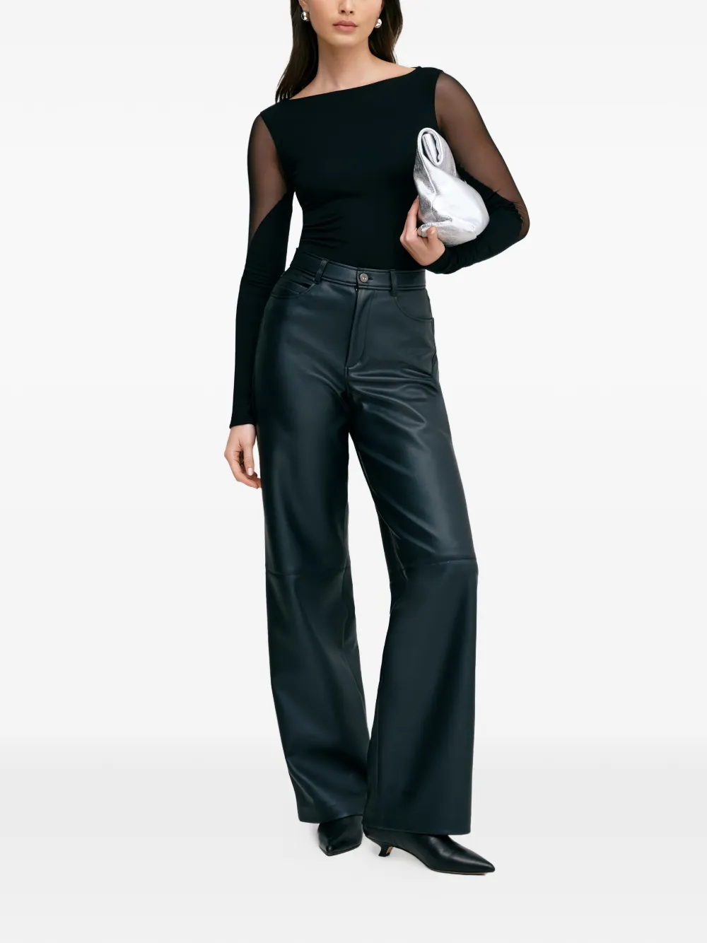 Marcella Adella sheer-sleeve bodysuit | Blouses | Image 2