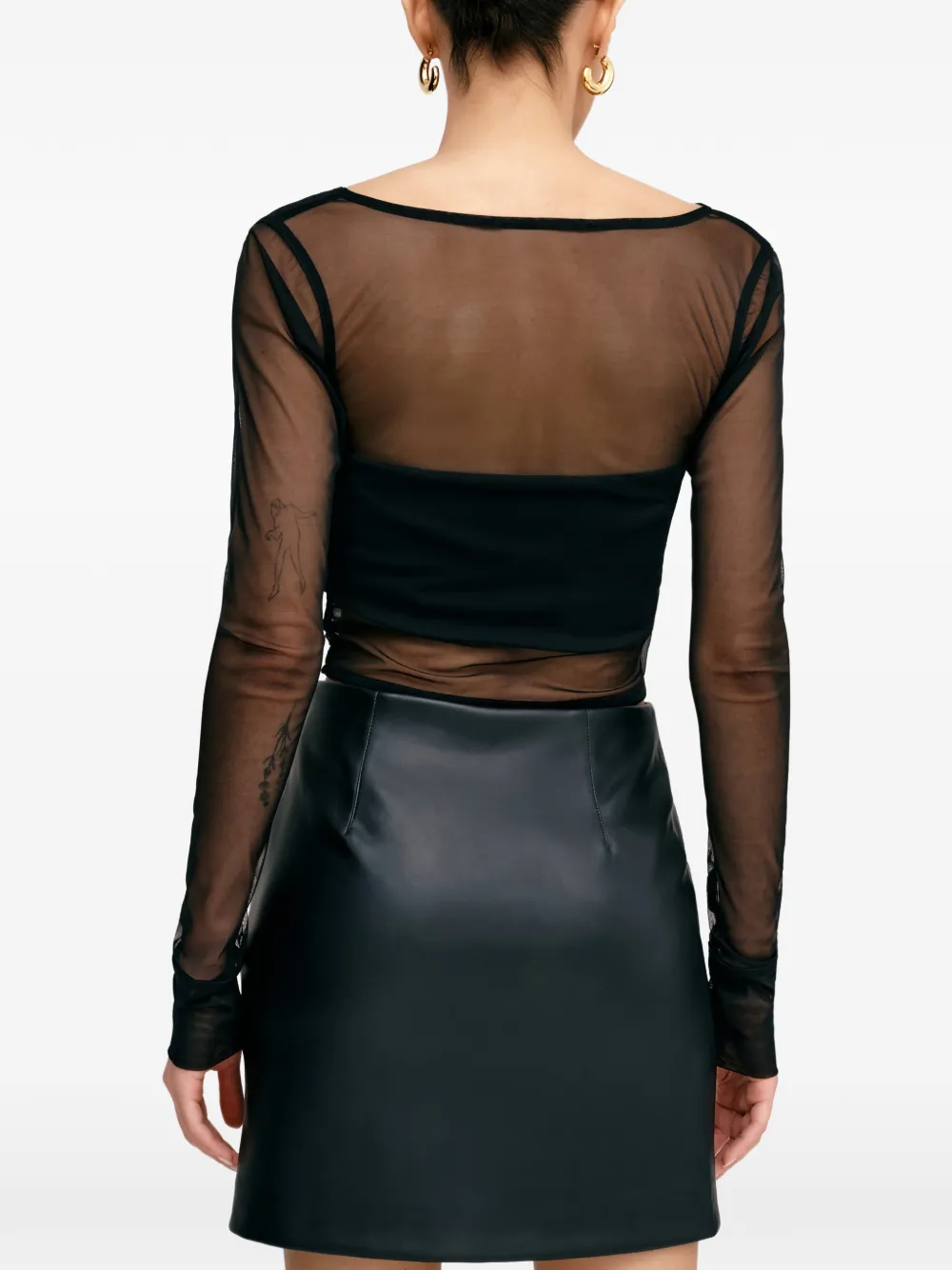 Marcella Ellwood mini-rok met ritssluiting Zwart