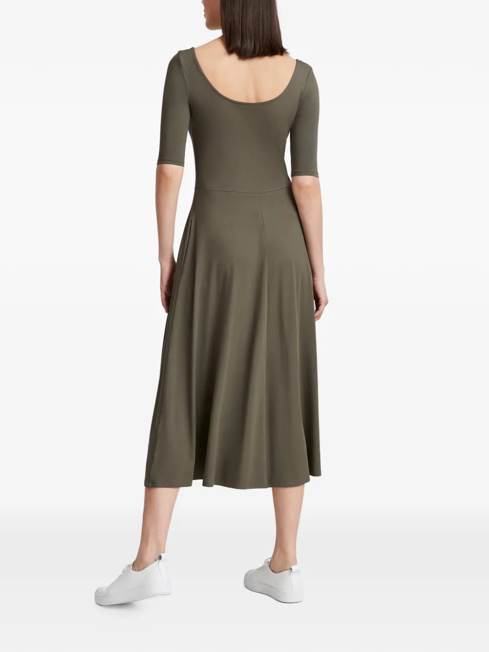  Marcella Innogen Scoop-neck Midi Dress - Green 