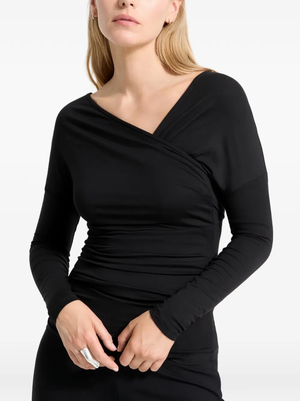Marcella Jisoo ruched top | Black | Image 1