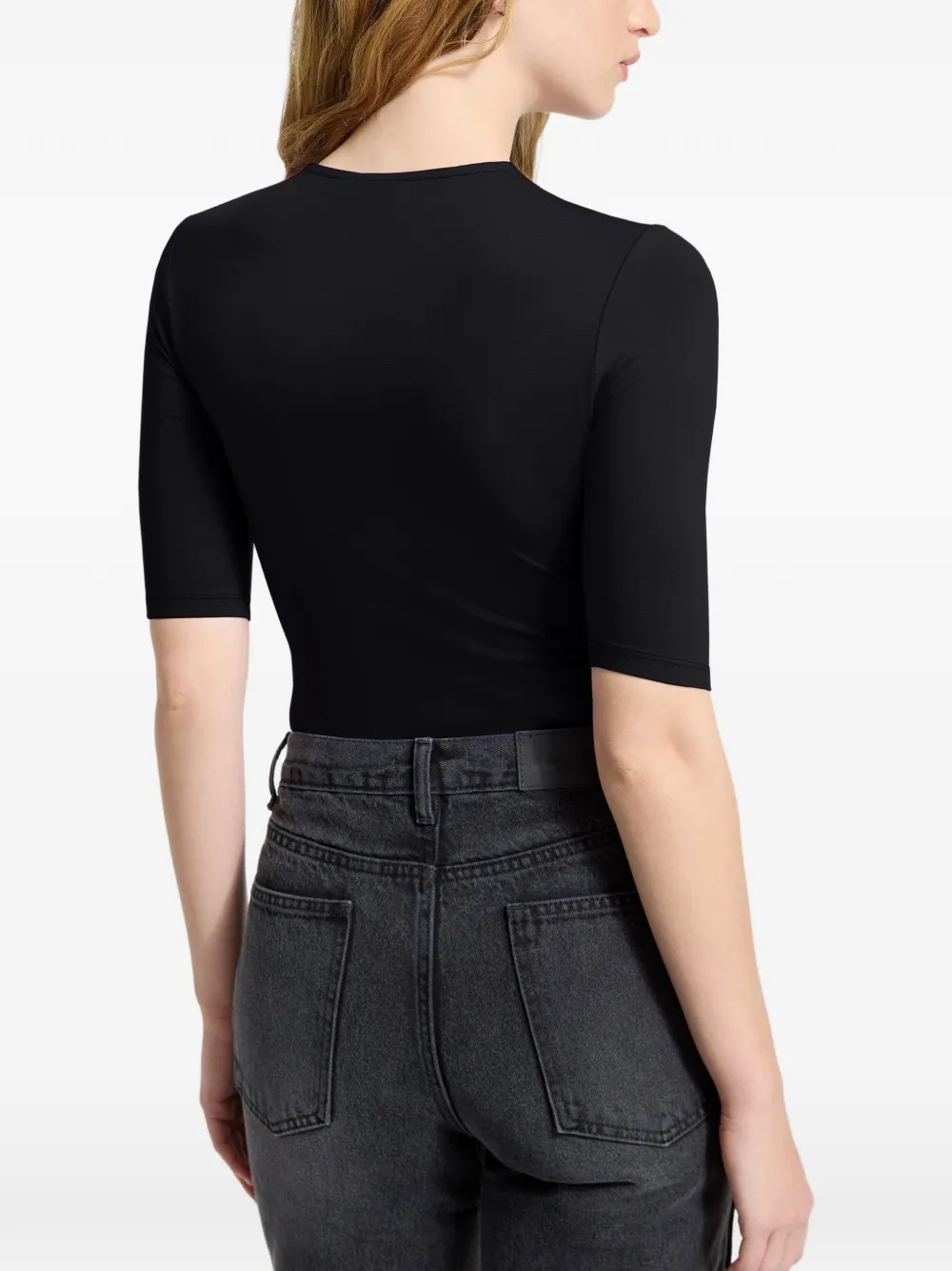 Marcella Frankie T-shirt met ronde hals Zwart