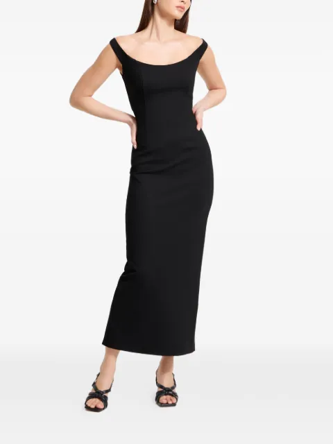 Marcella Eliana split-detail midi dress