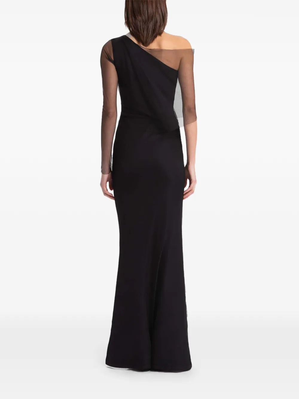  Marcella Valeria One-sleeve Maxi Dress - Black 