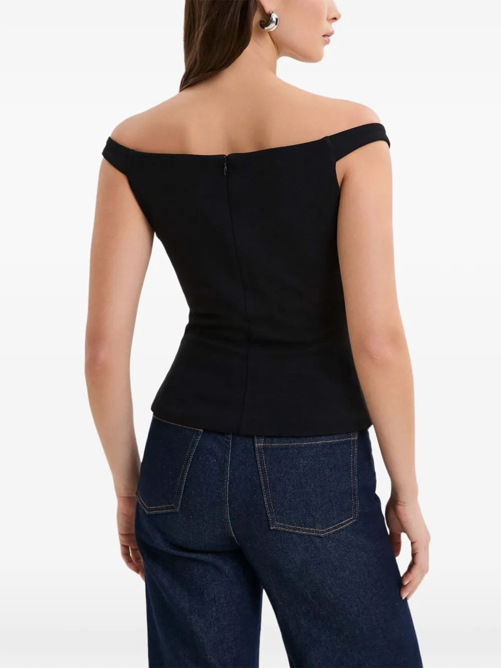  Marcella Eliana Off-shoulder Top - Black 