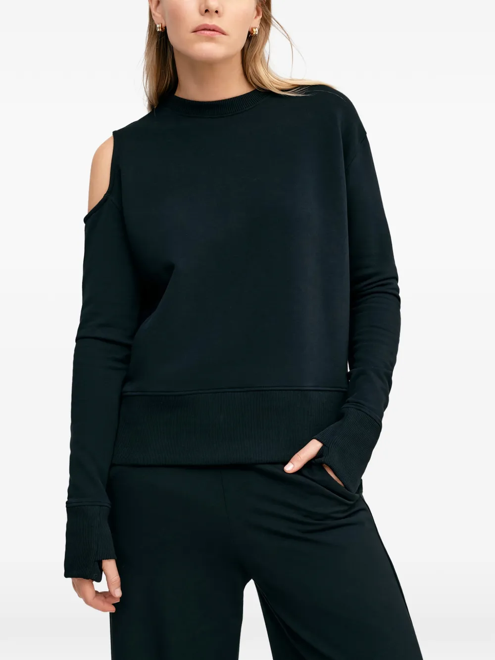  Marcella William Cut-out Sweatshirt - Black 