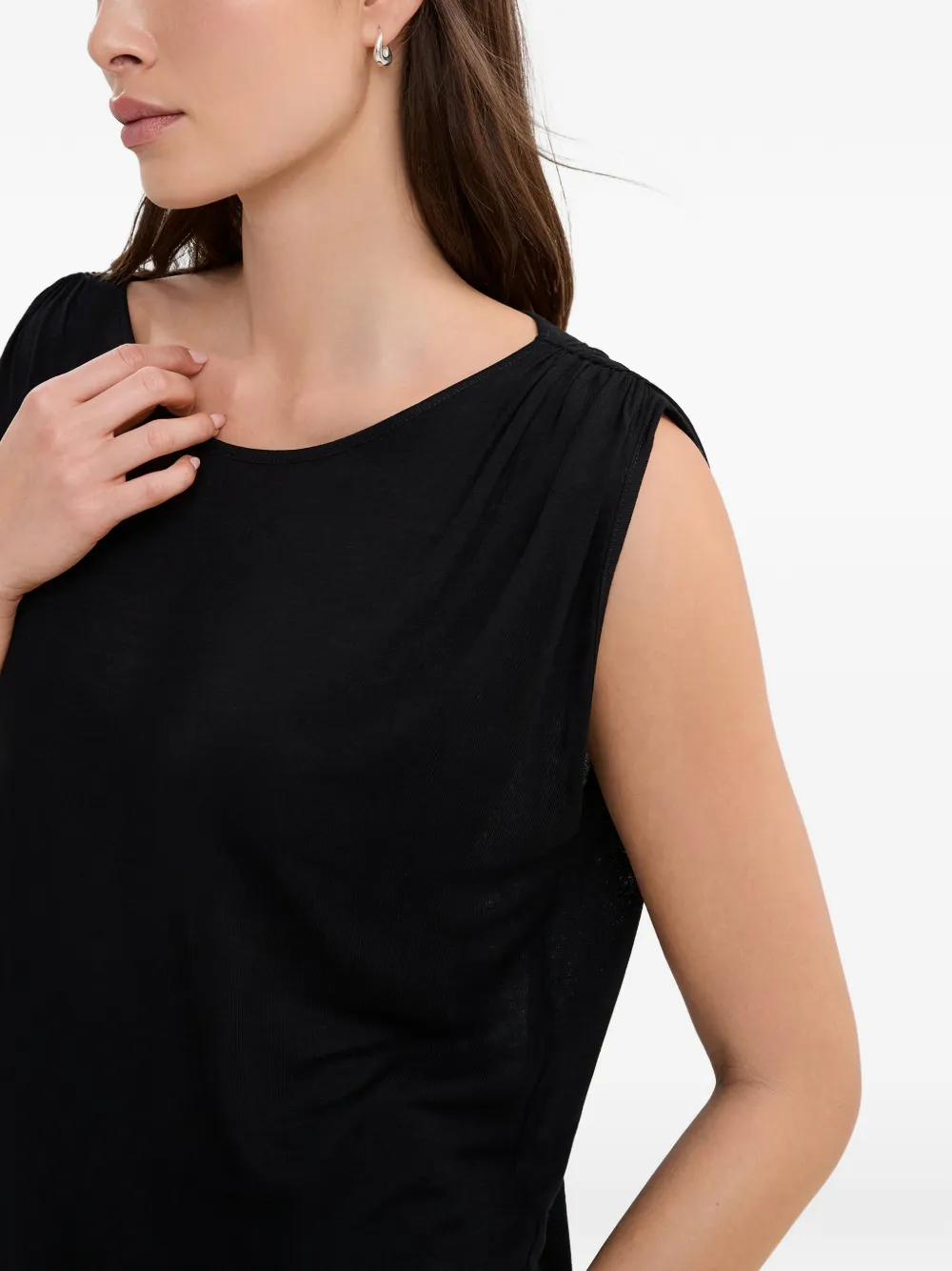 Marcella Greenwich Village gesmockte top Zwart