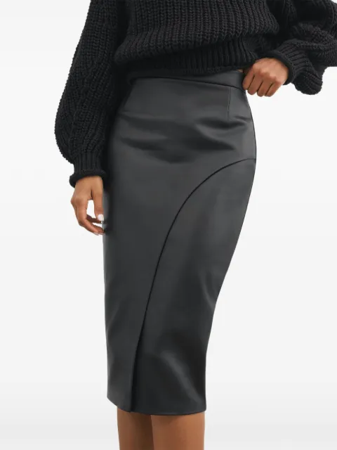 Marcella Nyssa slit midi skirt